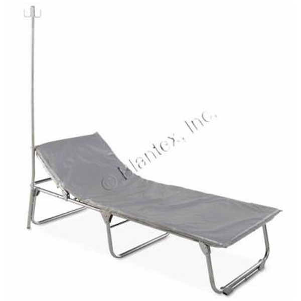 Cot with IV Pole